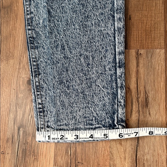 LEE WOMENS VINTAGE 90s ACID WASH HIGH RISE JEANS Sz 10 MED - Picture 9 of 11